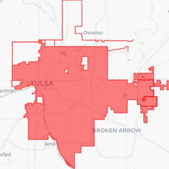 City Of Tulsa Gis Town And City Borders In Tulsa City Download - Mygeodata Cloud